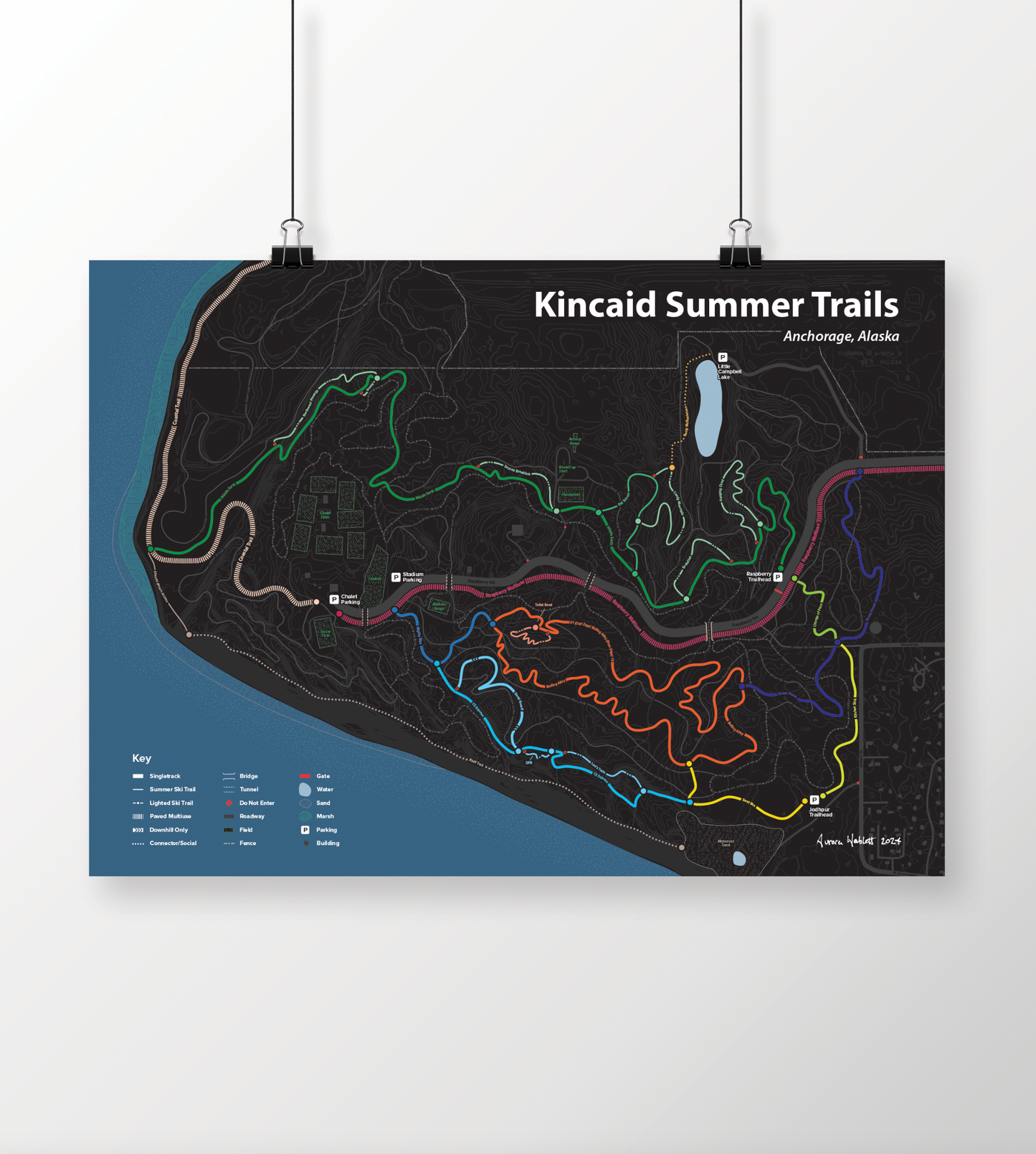 24"x18" Kincaid Summer Singletrack