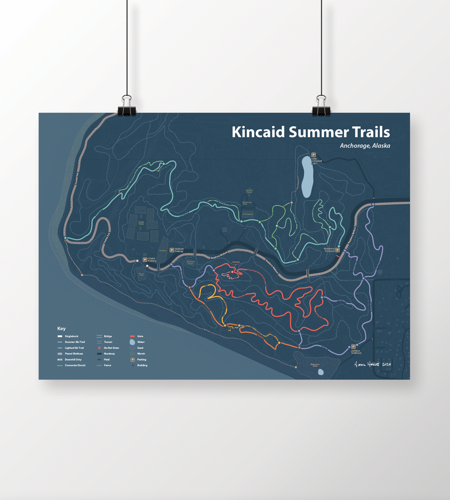 24"x18" Kincaid Summer Singletrack