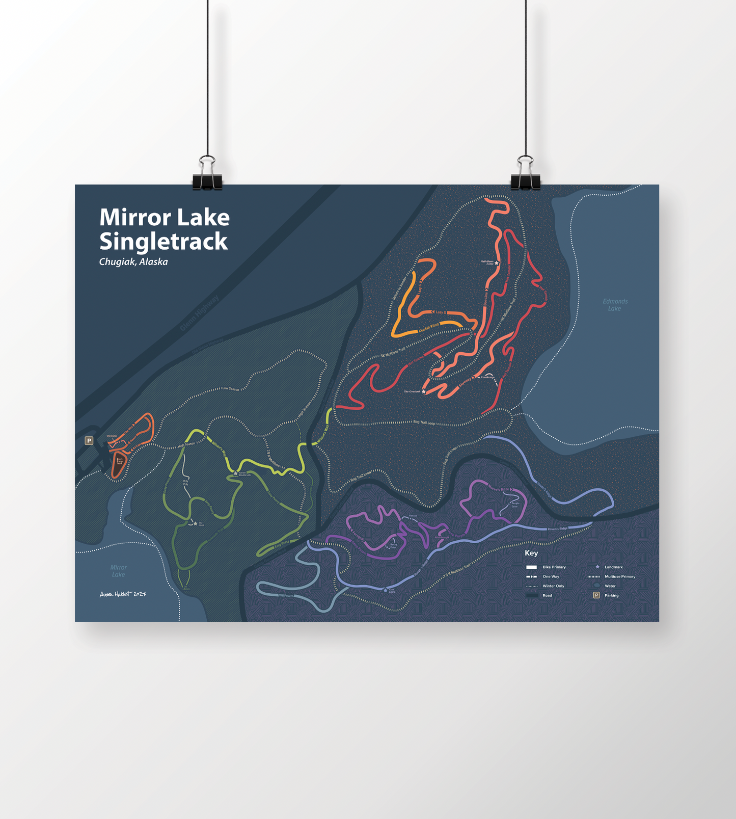 Mirror Lake Singletrack Poster