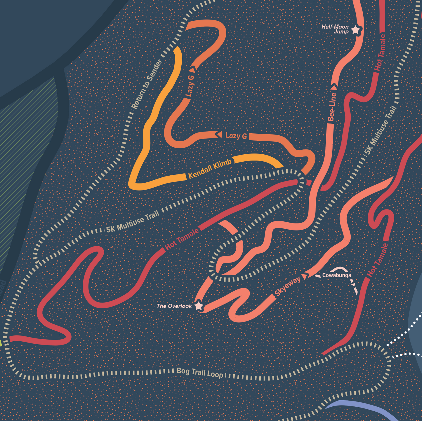 Mirror Lake Singletrack Poster