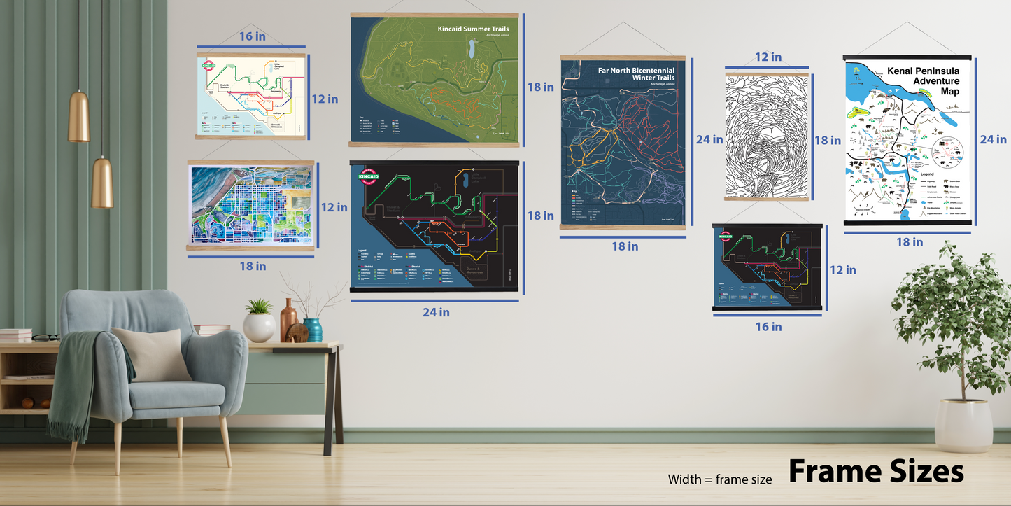 24"x18" Singletrack "Transit System" Poster