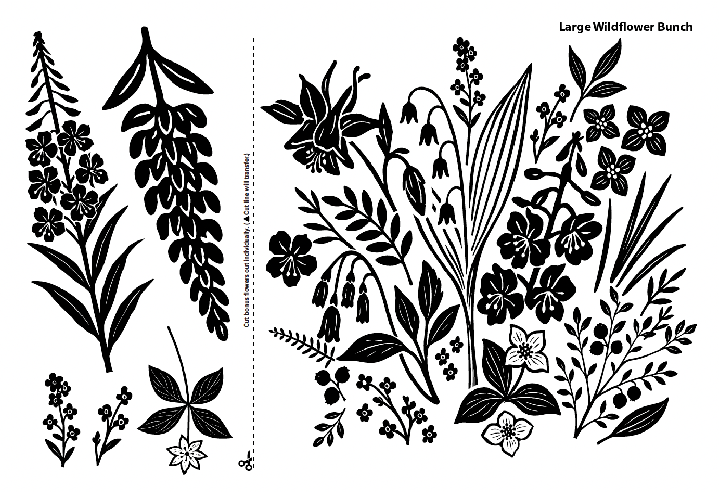 Large Wildflower Decal Pack