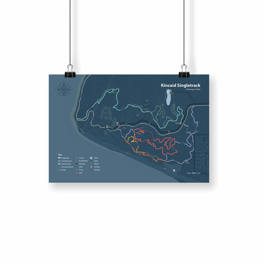 18"x12" Kincaid Singletrack - Blue