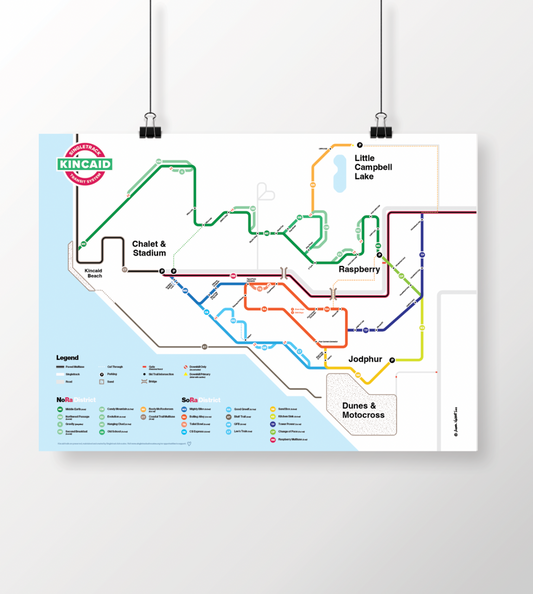 16"x12" Singletrack "Transit System" Poster