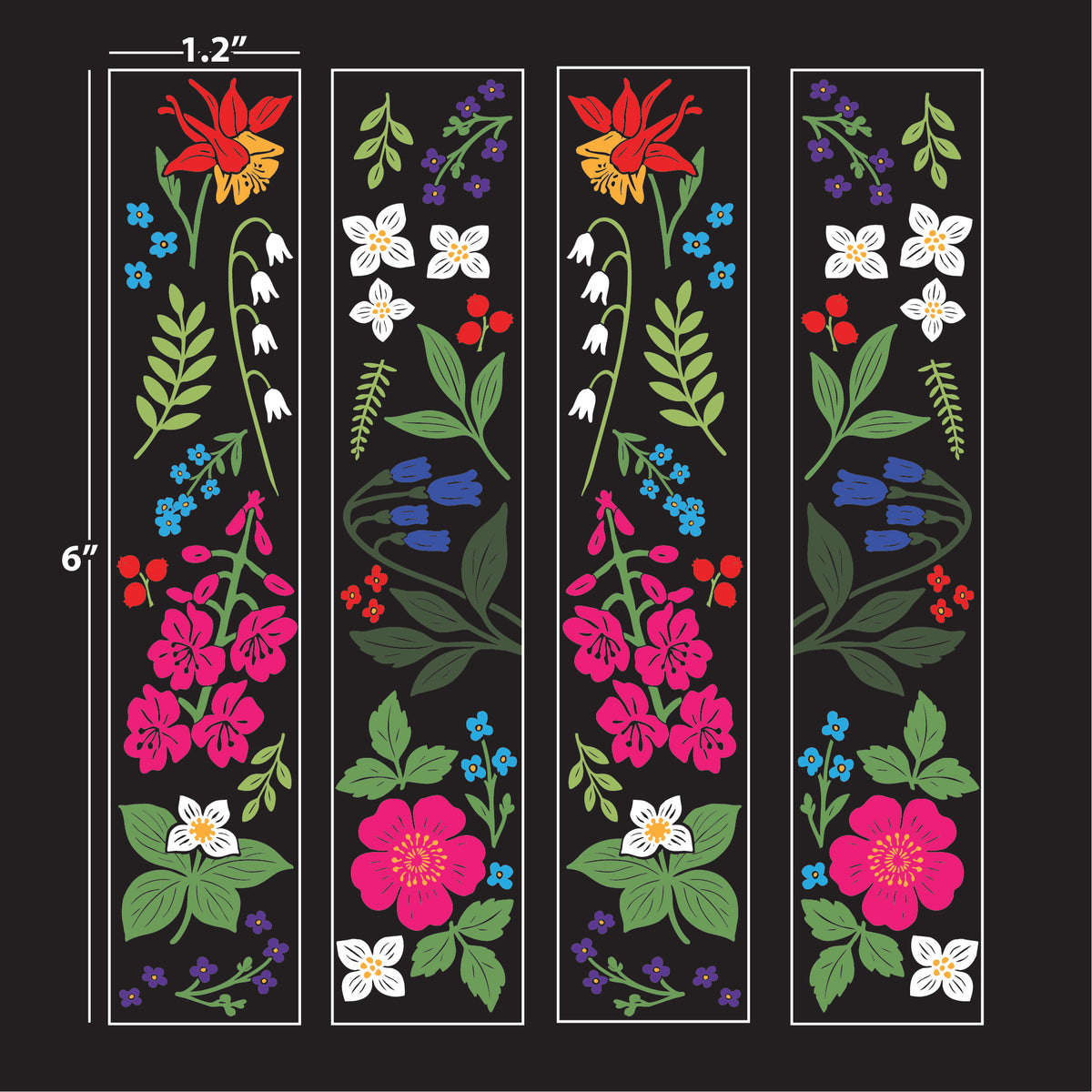 Pre-order: Wildflower 6"x1" Strips - Custom Colors